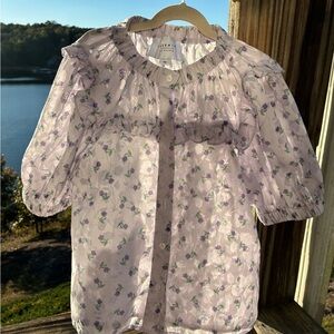 The Shirt by Rochelle Behrens | The Courtney | Lavender Floral Blouse